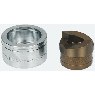 Greenlee 1 Piece Punch & Die Set Hydraulic Operation 15.2 mm Hole Size Model 50069519