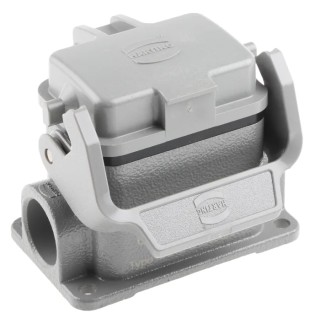 HARTING Han B Range Heavy Duty Power Connector Housing Surface Mount Die Cast Aluminium IP65 1 Lever 6B 09300061256