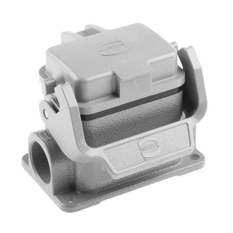 HARTING Han B Range Heavy Duty Power Connector Housing Surface Mount Die Cast Aluminium IP65 1 Lever 6B 09300061256