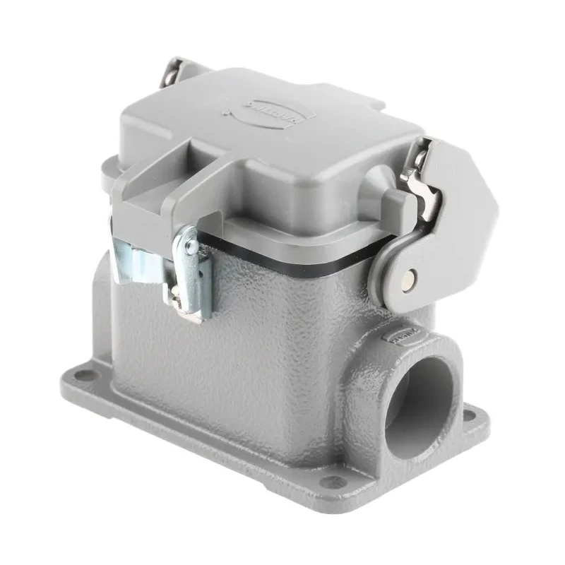 HARTING Han B Range Heavy Duty Power Connector Housing Surface Mount Die Cast Aluminium IP65 1 Lever 6B 09300061256