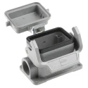 HARTING Han B Range Heavy Duty Power Connector Housing Surface Mount Die Cast Aluminium IP65 1 Lever 6B 09300061256