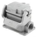 HARTING Han B Range Heavy Duty Power Connector Housing Surface Mount Die Cast Aluminium IP65 1 Lever 6B 09300061256