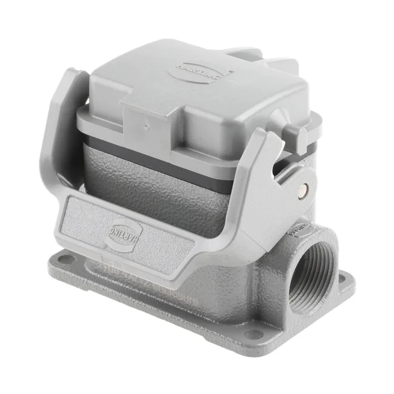 HARTING Han B Range Heavy Duty Power Connector Housing Surface Mount Die Cast Aluminium IP65 1 Lever 6B 09300061256