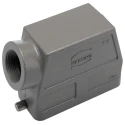 HARTING Han B Range Heavy Duty Power Connector Hood, Die Cast Aluminium, IP65, 1 Lever, 16B 09300160540
