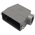 HARTING Han B Range Heavy Duty Power Connector Hood, Die Cast Aluminium, IP65, 1 Lever, 16B 09300160540