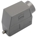 HARTING Han B Range Heavy Duty Power Connector Hood, Die Cast Aluminium, IP65, 1 Lever, 16B 09300160540