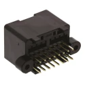 TE Connectivity MULTILOCK 040 Female Connector Housing 2.5 mm Pitch 16 Way 2 Row Right Angle 174975-2