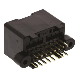 TE Connectivity MULTILOCK 040 Female Connector Housing 2.5 mm Pitch 16 Way 2 Row Right Angle 174975-2