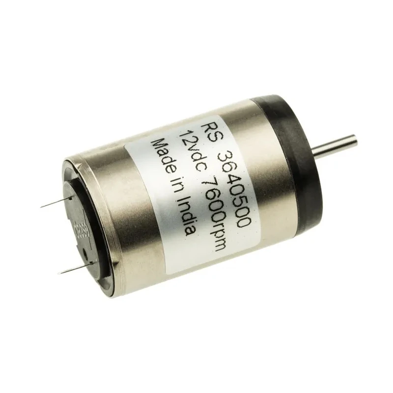 Portescap Low Inertia Type Servo DC Motor 12V dc 4.5W 7600rpm 8.48mNm Torque 2mm Shaft Diameter 22V28-213E.201