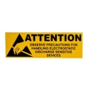 RS PRO Yellow Vinyl ESD Label Attention Text 150 mm x 50 mm 364-3638