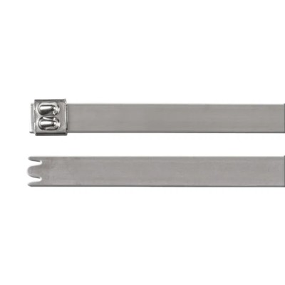 HellermannTyton Cable Tie Roller Ball Metallic 316 Stainless Steel, 838 mm x 12.3 mm, 2700N 111-95339 MBT33XH-SS316-ML