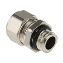 SES Sterling A1 Series Metallic Nickel Plated Brass Cable Gland M8 Thread 3.5-5 mm IP68, IP69K A1000.08.050