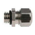 SES Sterling A1 Series Metallic Nickel Plated Brass Cable Gland M8 Thread 3.5-5 mm IP68, IP69K A1000.08.050