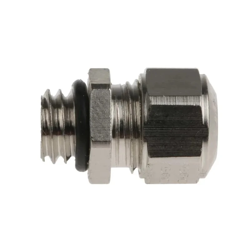 SES Sterling A1 Series Metallic Nickel Plated Brass Cable Gland M8 Thread 3.5-5 mm IP68, IP69K A1000.08.050