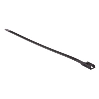 HellermannTyton Releasable Cable Tie, 350 mm Length x 9 mm Width, Black Polyamide 66, UV 112-00006 RPE350-PA66HSW-BK