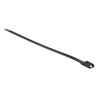 HellermannTyton Releasable Cable Tie, 350 mm Length x 9 mm Width, Black Polyamide 66, UV 112-00006 RPE350-PA66HSW-BK