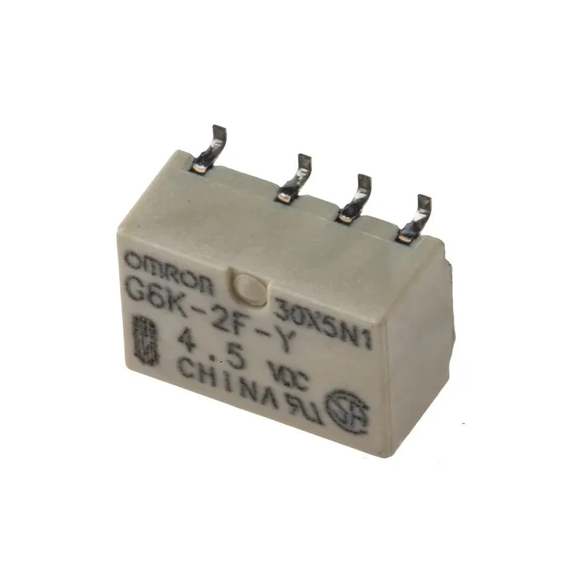 Omron Signal Relay PCB Mount, 4.5V DC Coil, 1A Switching Current, DPDT Contact Configuration G6K-2F-Y 4.5DC