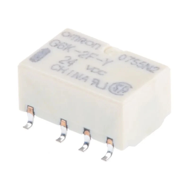 Omron Surface Signal Relay 24V DC Coil, 1A Switching Current, DPDT Contact Configuration G6K-2F-Y 24DC