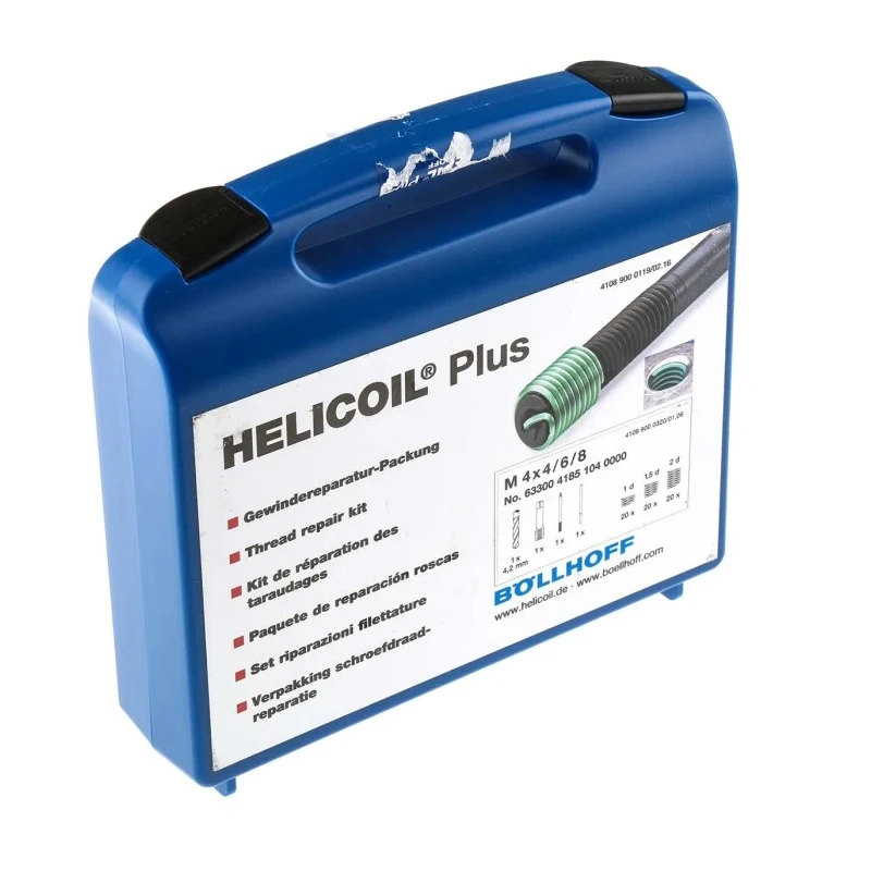 Böllhoff 64 Piece Thread Repair Kit M4 Metric ISO Thread Repair Kit Germany 41851040000