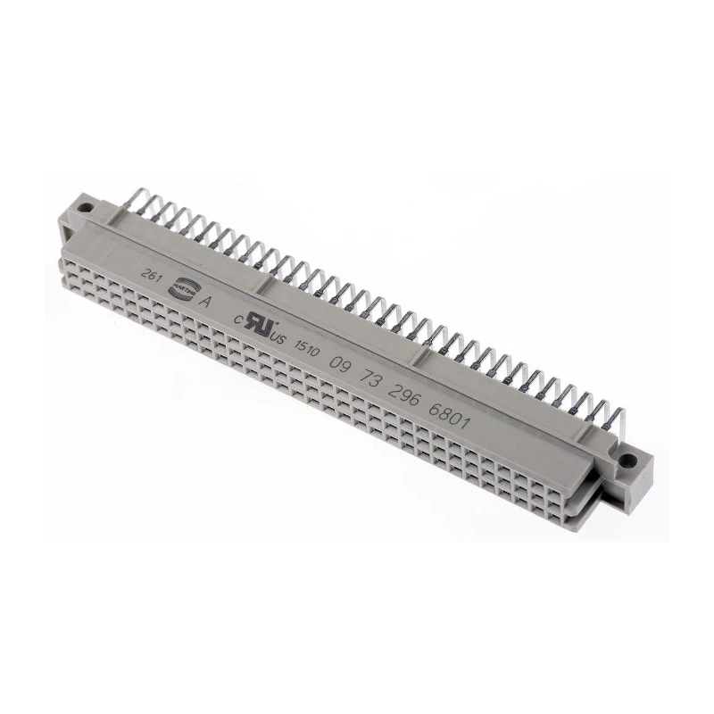 HARTING DIN 41612 Connector 96 Way 2.54 mm Pitch, Type Through Hole, Type C/2, Solder Class C2, 3 Row Female 09732966801