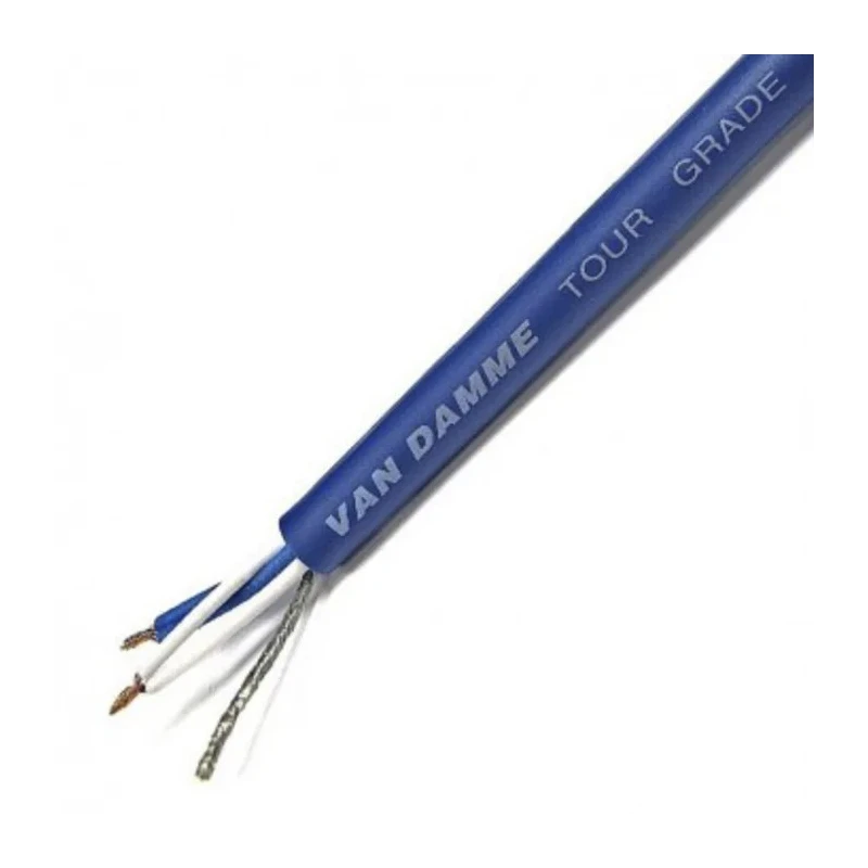 Van Damme Classic Quad Mic Series 4 Core Screened Audio Cable 0.08 mm CSA, 6 mm OD, 100 m 268-027-060