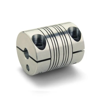 Ruland Aluminium Clamp Style Flexible Shaft Coupler 25 mm Outside Diameter 31.8 mm Length PCR16-10MM-3/8?-A