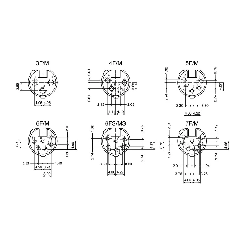 Neutrik Cable XLR Connector Straight 50V Female 7 Way Silver over Nickel Plating NC7FX