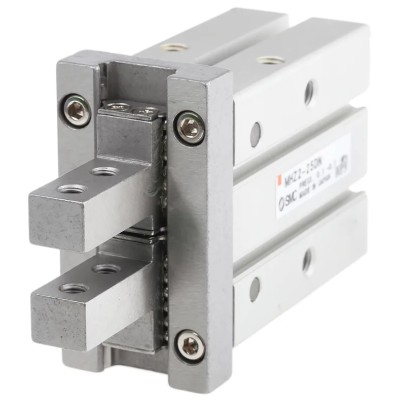 SMC Pneumatic 2 Finger Double Acting Action Parallel Gripper, Bore 25mm, Stroke 14mm, MHZ2-25DN