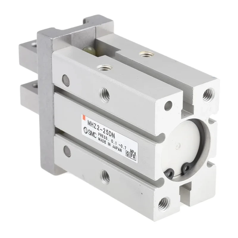 SMC Pneumatic 2 Finger Double Acting Action Parallel Gripper, Bore 25mm, Stroke 14mm, MHZ2-25DN