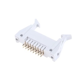 RS PRO Straight Through Hole PCB Header 16 Contacts 2.54 mm Pitch Shrouded 471-042