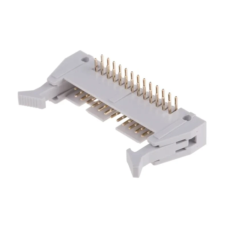 RS PRO Right Angle Through Hole PCB Header 26 Contacts 2.54 mm Pitch Shrouded 471-143