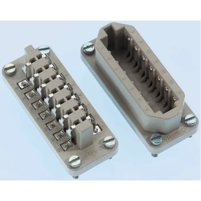 EPIC Heavy Duty Power Connector Insert 10A STA Series Male 6 Contacts 48V 10488100