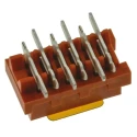 TE Connectivity Micro-MaTch Series Straight Surface PCB Socket 6-Contact 2 Row 1.27 mm Pitch Solder 7-188275-6