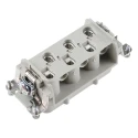 EPIC Heavy Duty Power Connector Insert 35A 600V Silver Contact Plating 6 Contacts H-BS Series 10171000