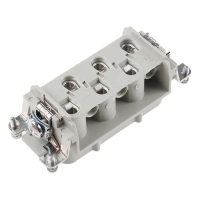 EPIC Heavy Duty Power Connector Insert 35A 600V Silver Contact Plating 6 Contacts H-BS Series 10171000