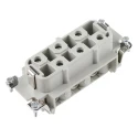 EPIC Heavy Duty Power Connector Insert 35A 600V Silver Contact Plating 6 Contacts H-BS Series 10171000