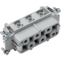 EPIC Heavy Duty Power Connector Insert 35A 600V Silver Contact Plating 6 Contacts H-BS Series 10171000