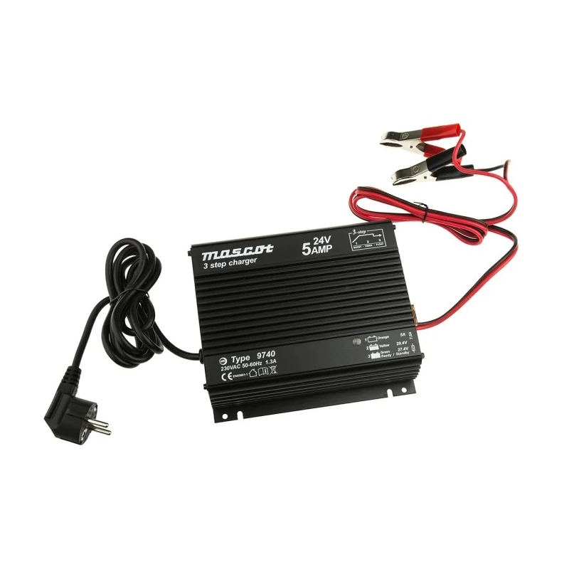 RS PRO Battery Charger 24V 10A Lead Acid Switch Mode Power Supply 9740000056