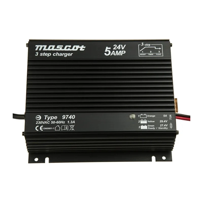 RS PRO Battery Charger 24V 10A Lead Acid Switch Mode Power Supply 9740000056