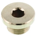 Legris Brass Corrosion Resistant Plug G Series 0919, 1/4 in Thread Size, 8mm Outside Diameter, Model 0919 00 13