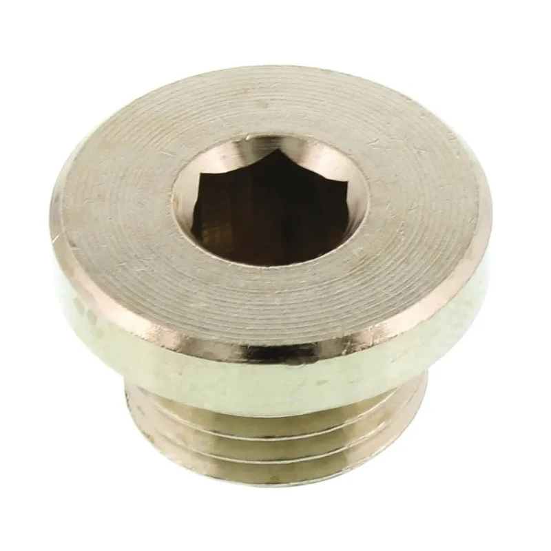 Legris Brass Corrosion Resistant Plug G Series 0919, 1/4 in Thread Size, 8mm Outside Diameter, Model 0919 00 13