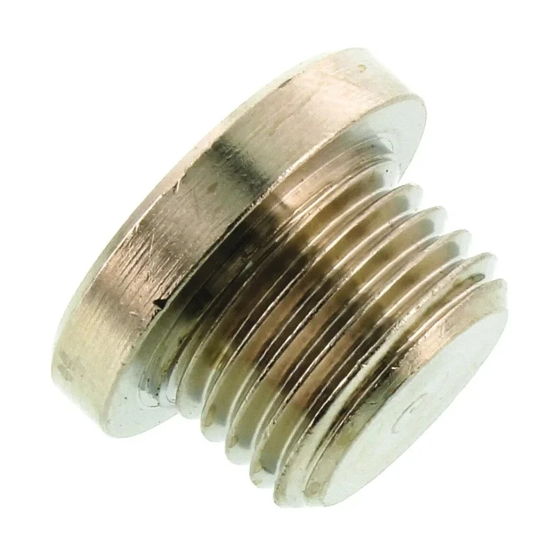 Legris Brass Corrosion Resistant Plug G Series 0919, 1/4 in Thread Size, 8mm Outside Diameter, Model 0919 00 13