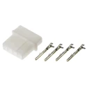 TE Connectivity Commercial MATE-N-LOK Male Connector Housing 5.08 mm Pitch 4 Way 1 Row Straight 1480 426 163305 2
