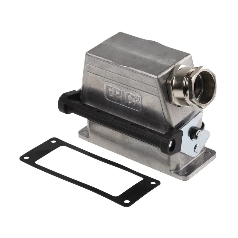 EPIC Heavy Duty Power Connector Hood Panel Mount 16+E Pole Format IP65 Aluminium Alloy 70365100