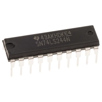 Texas Instruments 8-Channel Buffer & Line Driver, 3 State, Non-Inverting, 20-Pin PDIP SN74LS244N