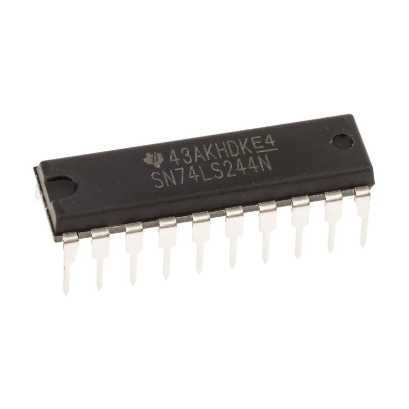 Texas Instruments 8-Channel Buffer & Line Driver, 3 State, Non-Inverting, 20-Pin PDIP SN74LS244N