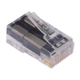 Bel-Stewart SS-39100 Series Cat6 UTP Shield Straight Male RJ45 Connector 1 Port 8 Way RJ45