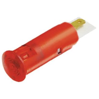 Signal Construct Red LED Panel Mount Indicator 6 mm, Solder Tab Termination, IP67, 12-14V SKGD06002