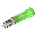Signal Construct Green LED Panel Mount Indicator 5 mm, Solder Tab Termination, IP67, 24-28V SKGD05204