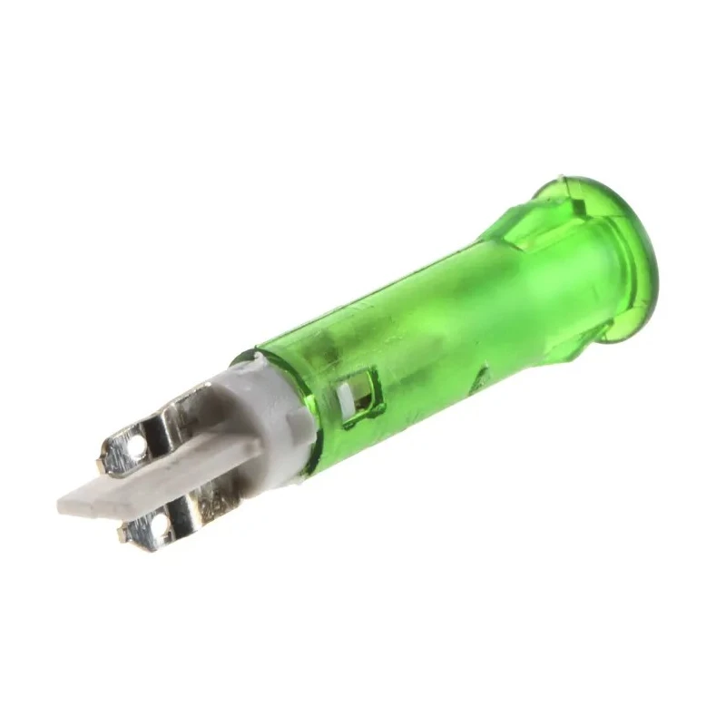 Signal Construct Green LED Panel Mount Indicator 5 mm, Solder Tab Termination, IP67, 24-28V SKGD05204